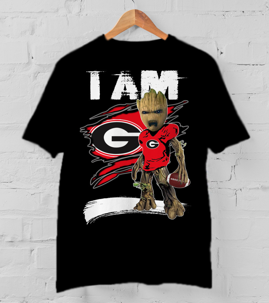 I Am Bulldogs Fan Football Groot Georgia T-Shirt