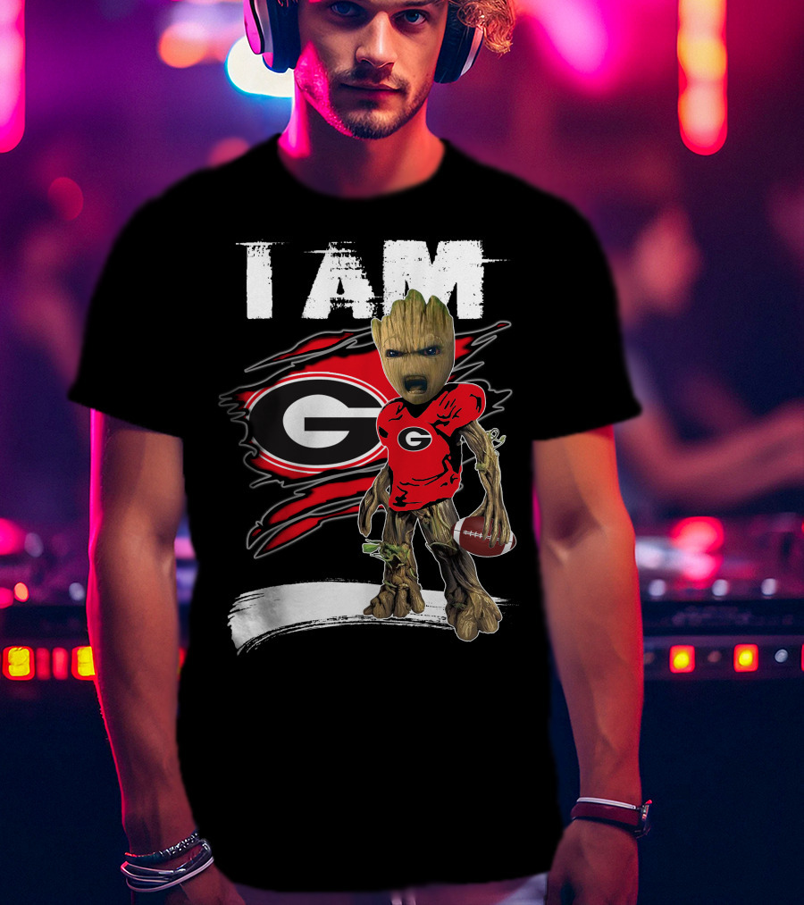 I Am Bulldogs Fan Football Groot Georgia T-Shirt