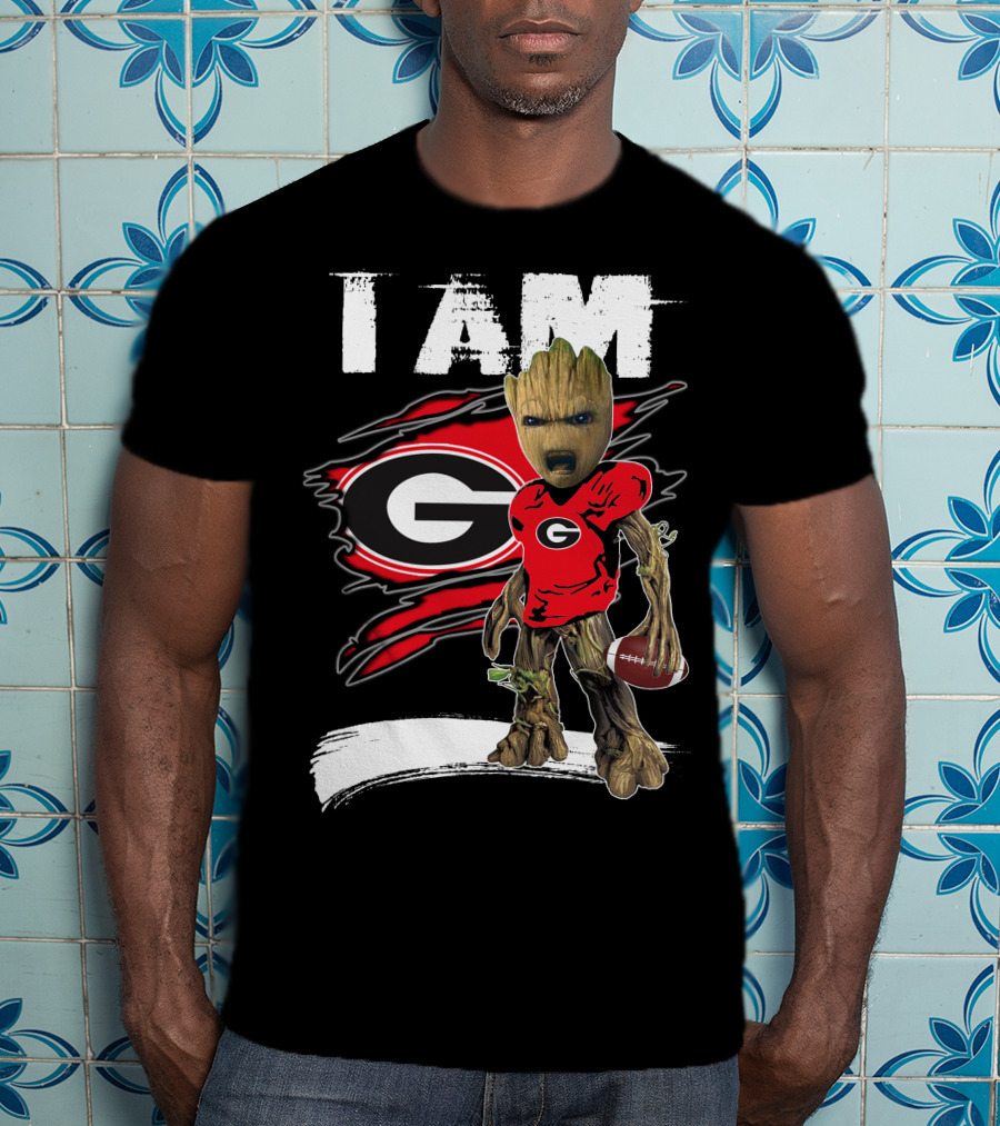 I Am Bulldogs Fan Football Groot Georgia T-Shirt