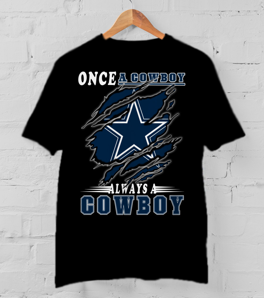 Once A Cowboy Always A Cowboy Star T-Shirt