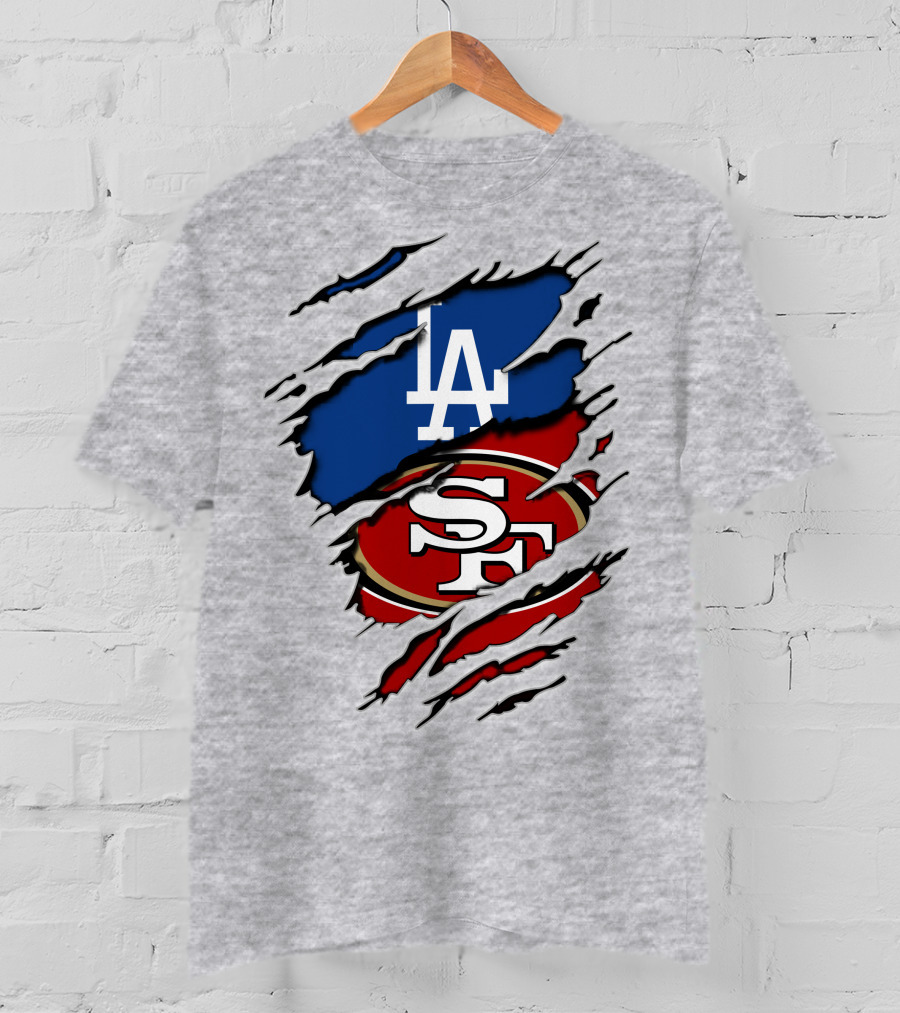 49ers Sf Dodgers La Logos T-Shirt