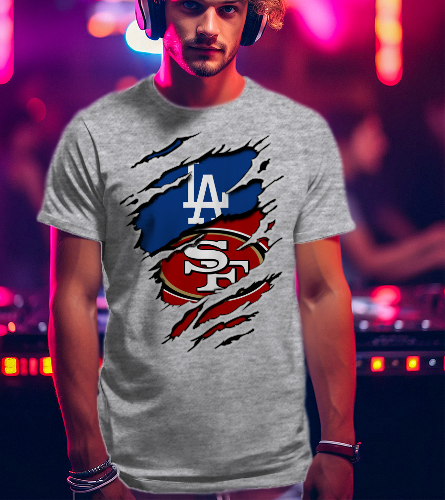 49ers Sf Dodgers La Logos T-Shirt