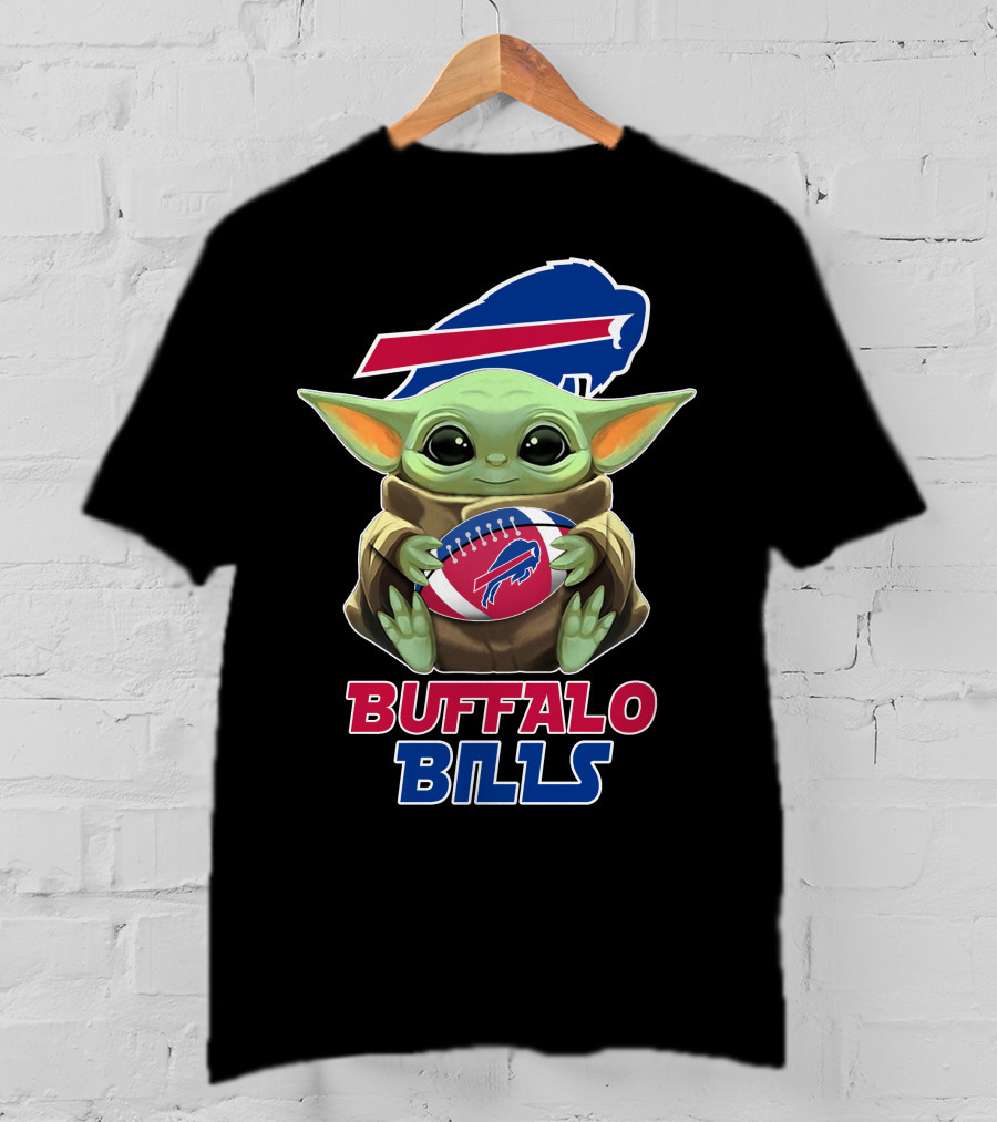 Buffalo Bills Baby Yoda Football T-Shirt