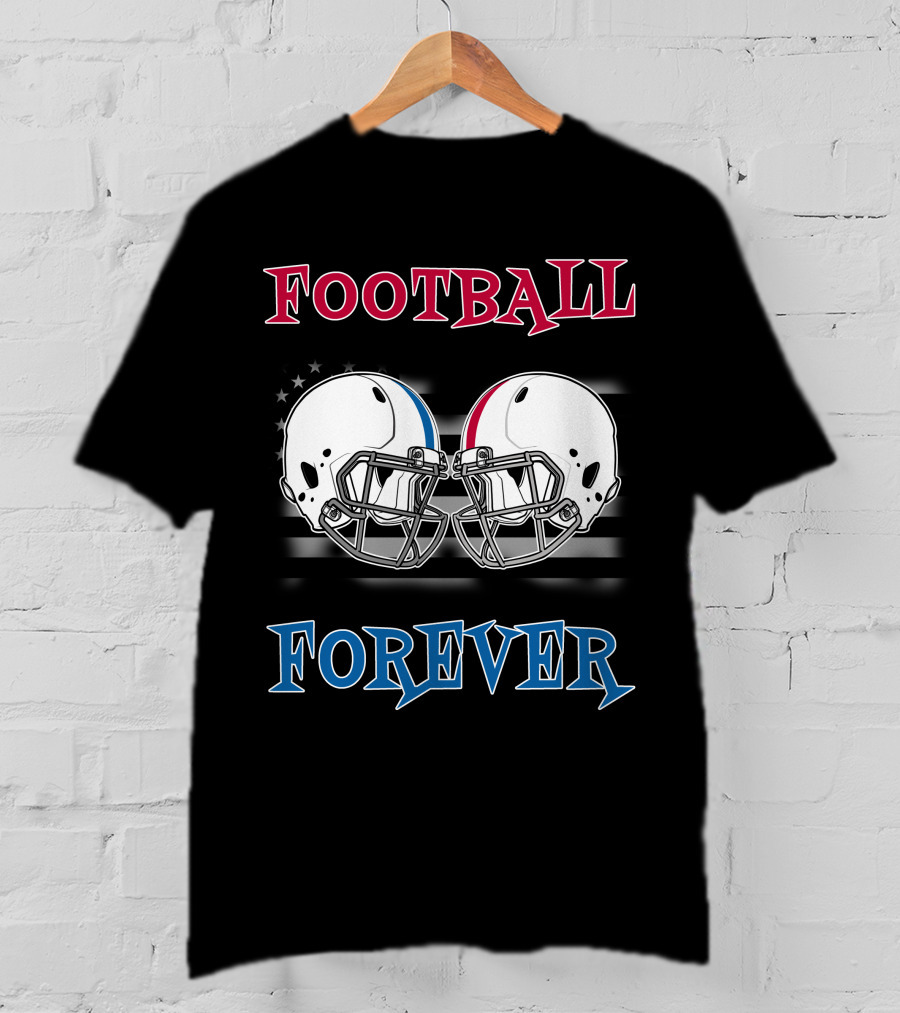 Football Forever Col Buck Helmets Stars Stripes T-Shirt