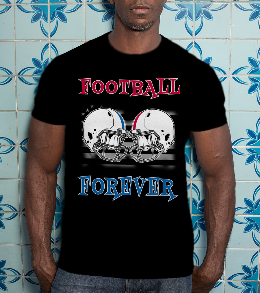 Football Forever Col Buck Helmets Stars Stripes T-Shirt