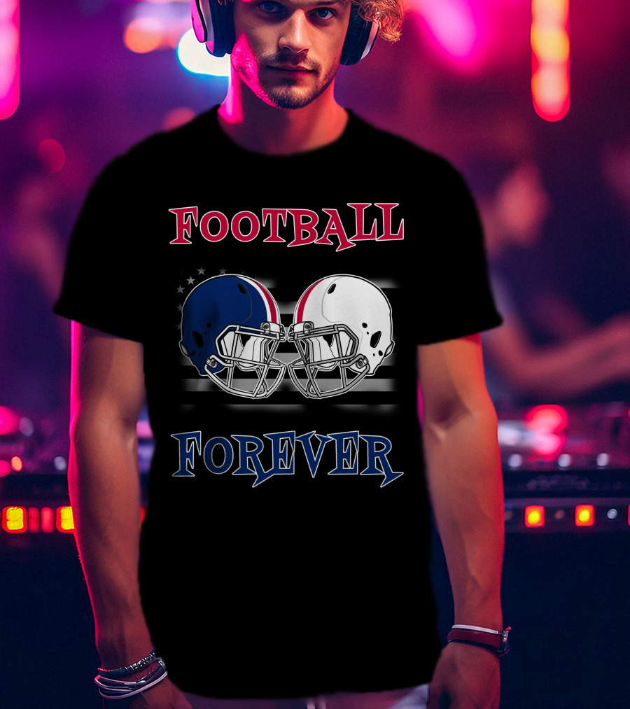 Football Forever Helmets Faceoff T-Shirt