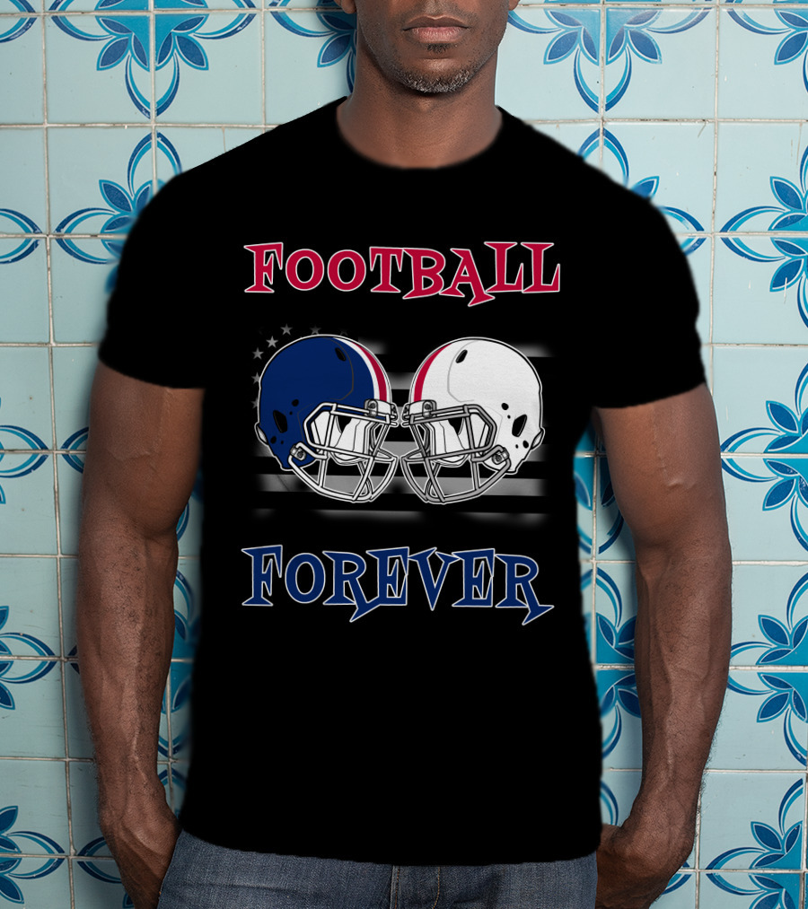 Football Forever Helmets Faceoff T-Shirt