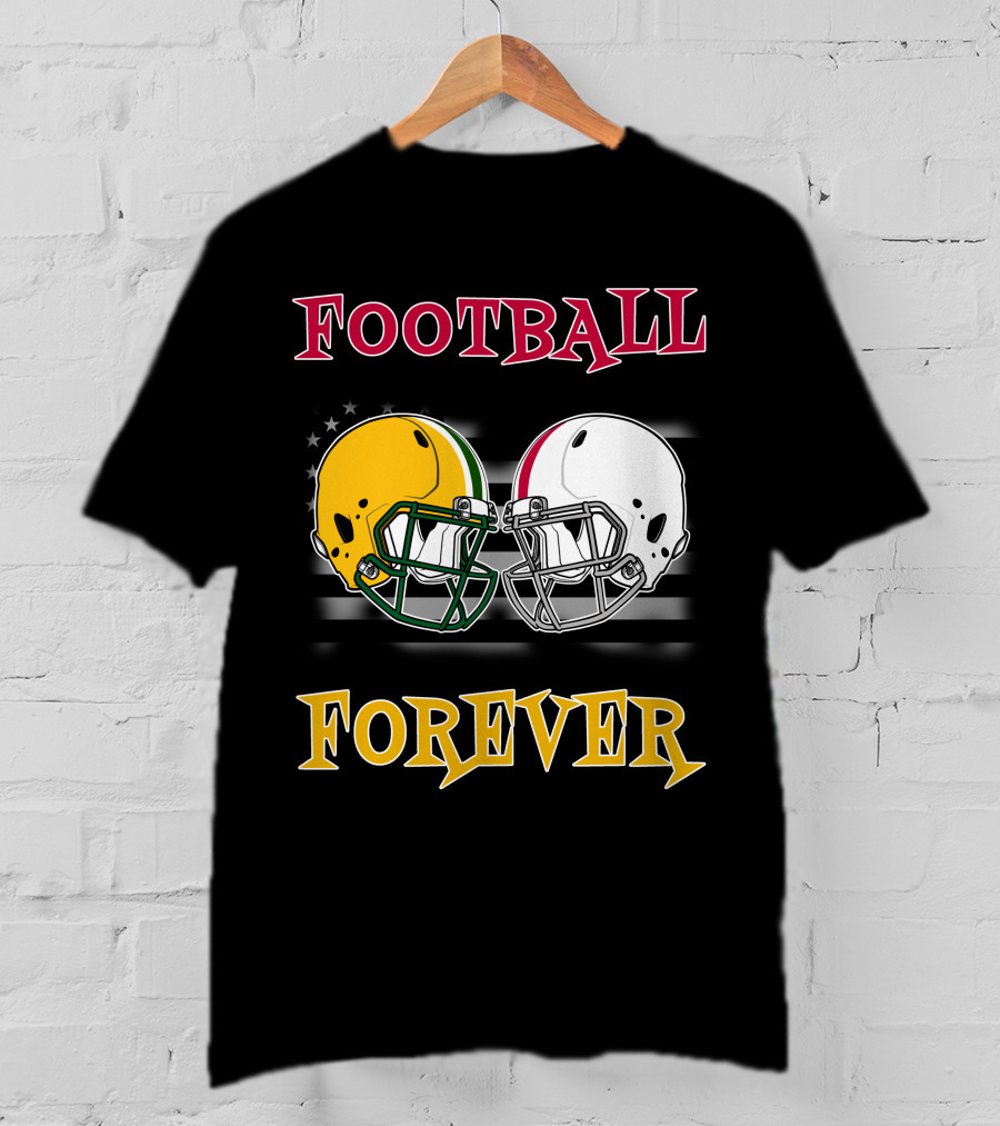 Football Forever Pack Buck Helmets Stars Stripes T-Shirt
