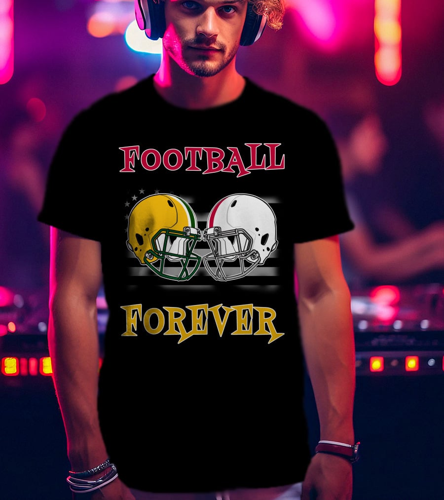 Football Forever Pack Buck Helmets Stars Stripes T-Shirt
