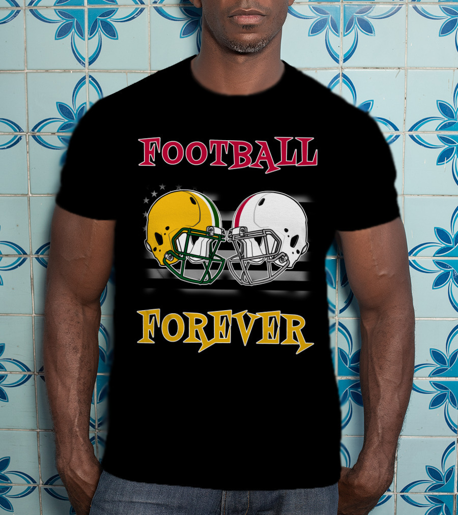 Football Forever Pack Buck Helmets Stars Stripes T-Shirt