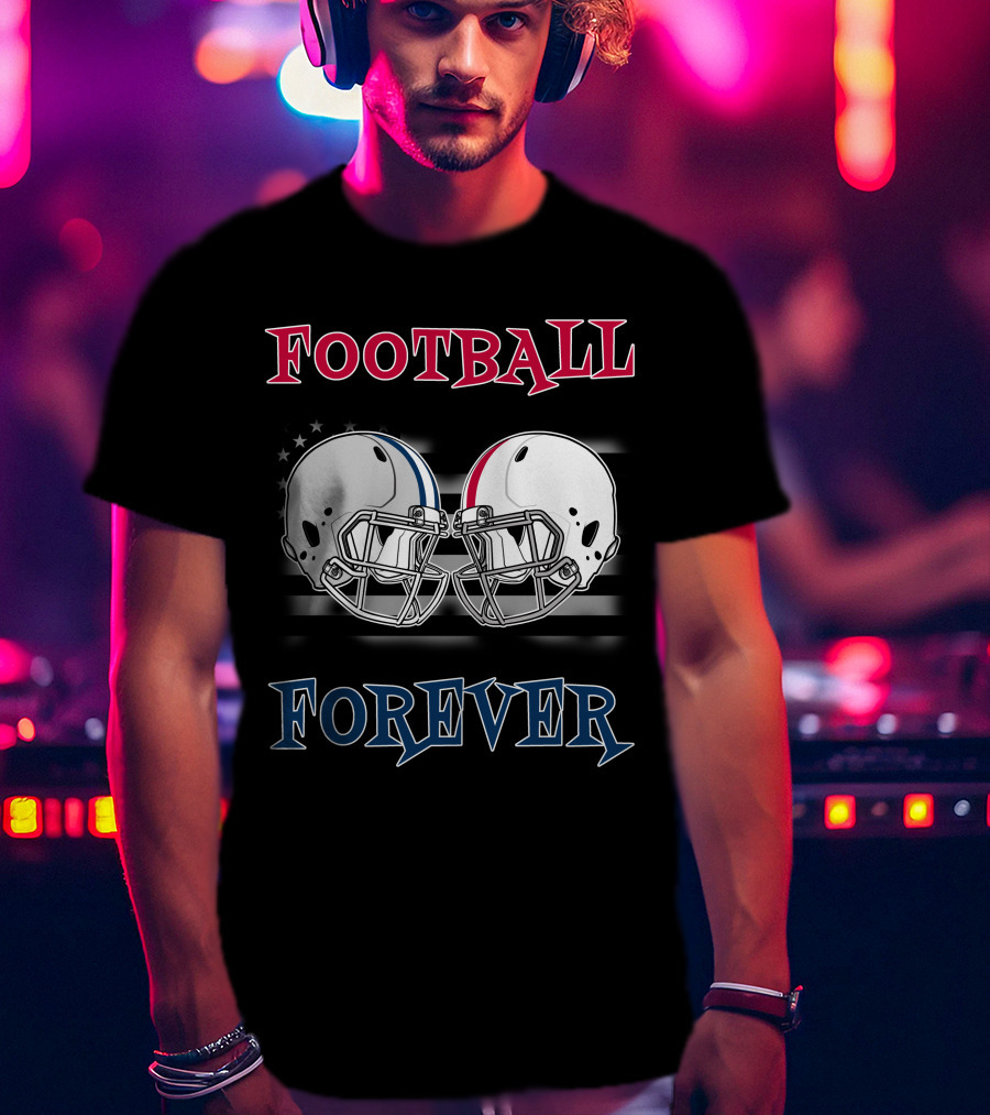 Football Forever Cow-Buck Helmets T-Shirt