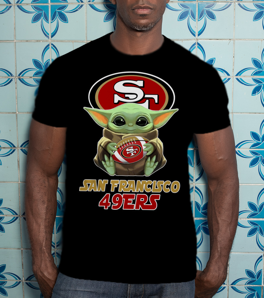 San Francisco 49ers Baby Yoda Football Nfl T-Shirt