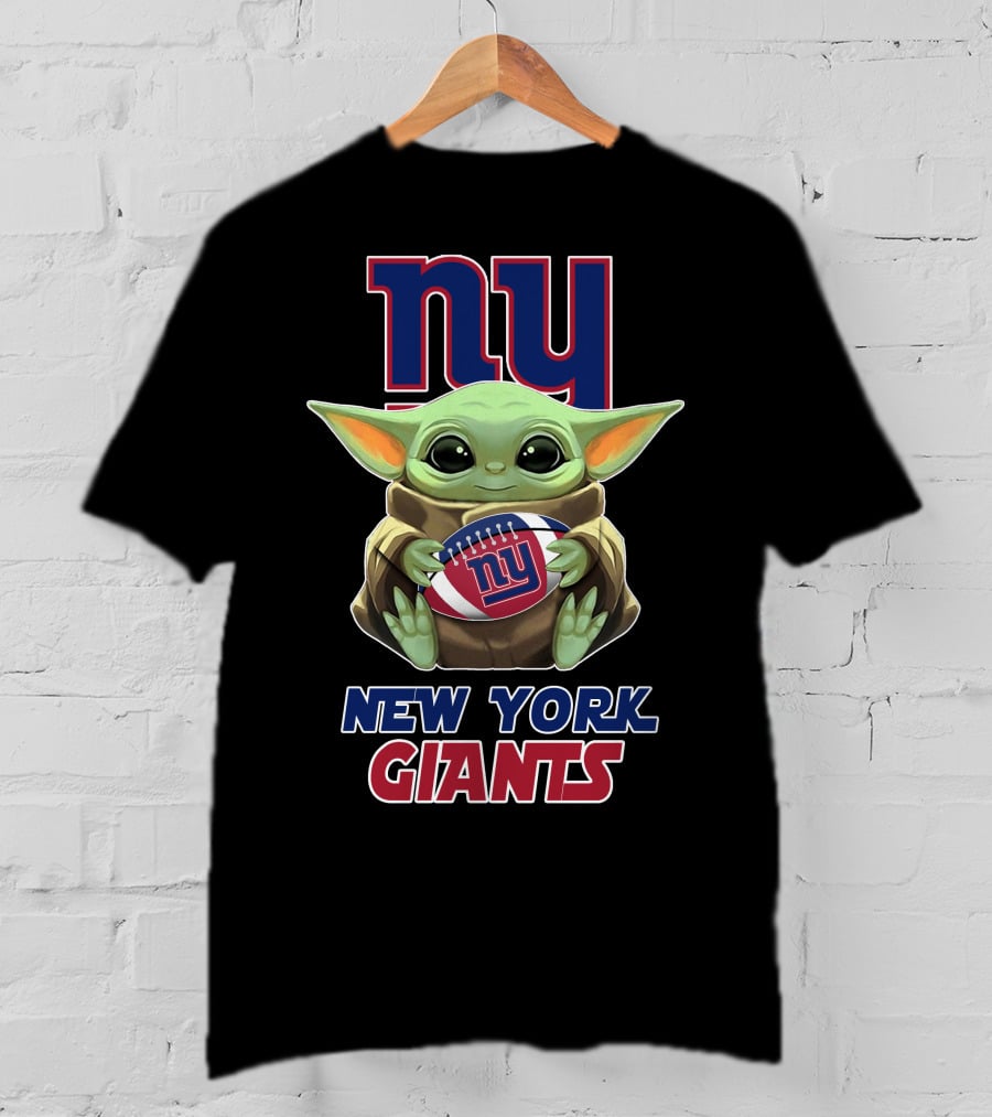 NY Giants Baby Yoda New York Giants Football T-Shirt