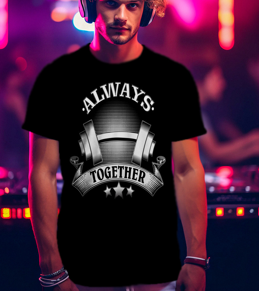 Always Together Dumbbell Stars Banner T-Shirt