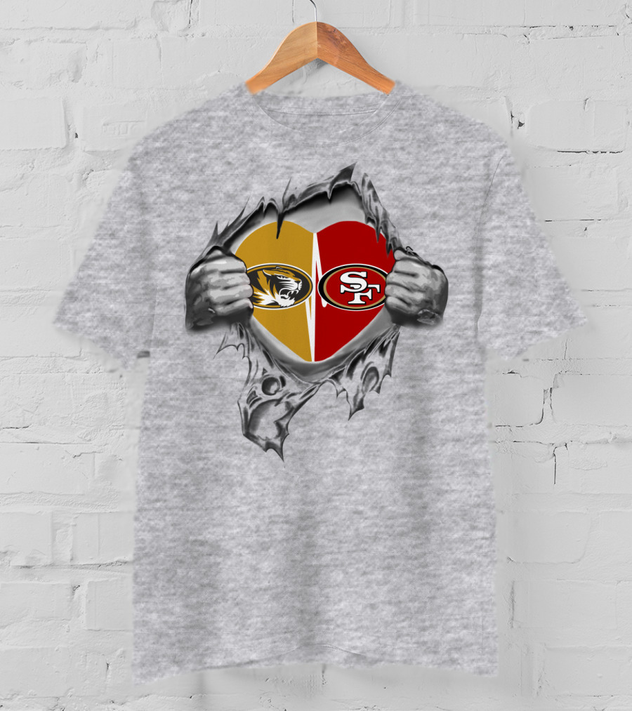 Mizzou Tigers 49Ers Heart T-Shirt