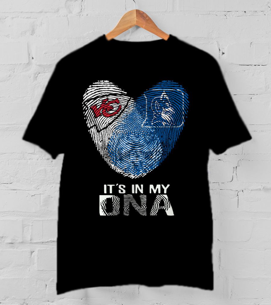 Chiefs Duke It's In My Dna Fingerprint Heart T-Shirt