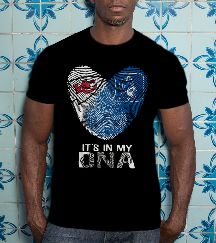 Chiefs Duke It's In My Dna Fingerprint Heart T-Shirt