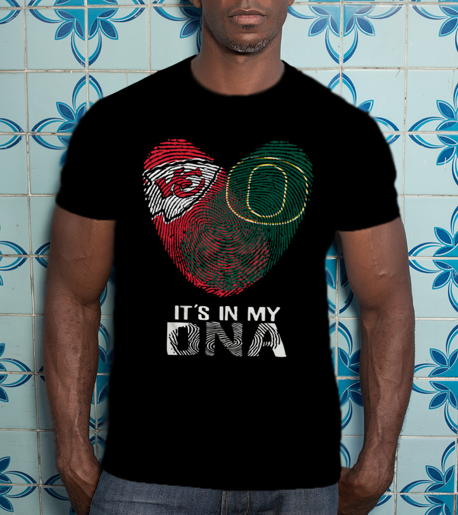 Kansas City Chiefs Oregon Ducks It's In My Dna T-Shirt