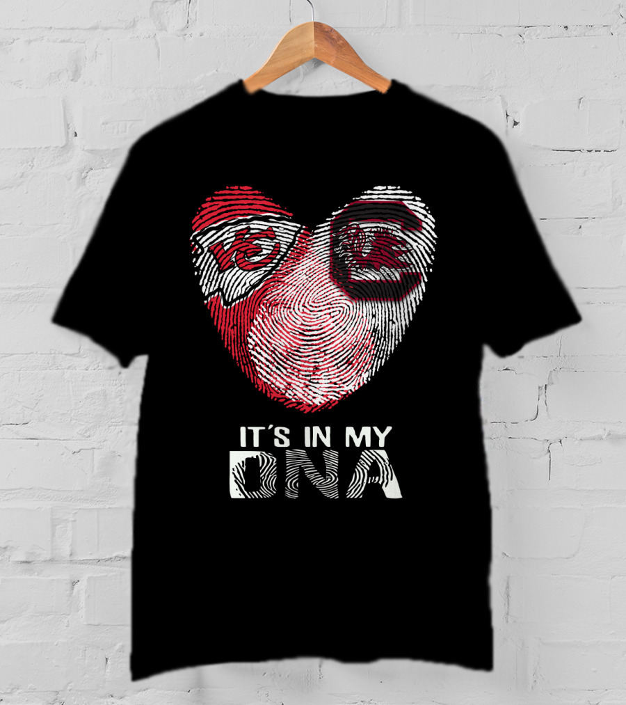 Chiefs Gamecocks Fingerprint It's In My DNA T-Shirt