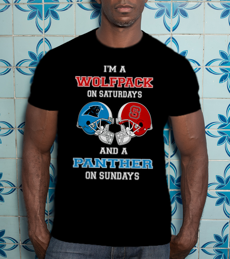 I'm A Wolfpack On Saturdays And A Panther On Sundays T-Shirt