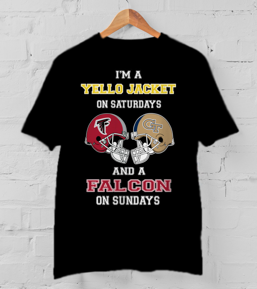 I'm A Yello Jacket On Saturdays And A Falcon On Sundays T-Shirt