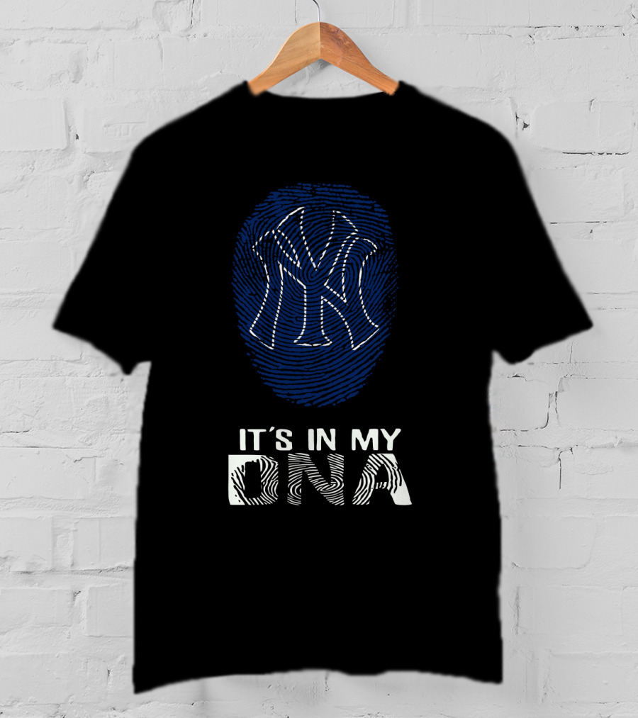 Yankees It's In My DNA Fingerprint T-Shirt