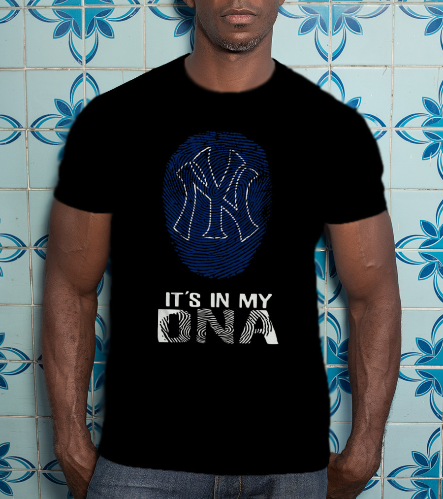 Yankees It's In My DNA Fingerprint T-Shirt