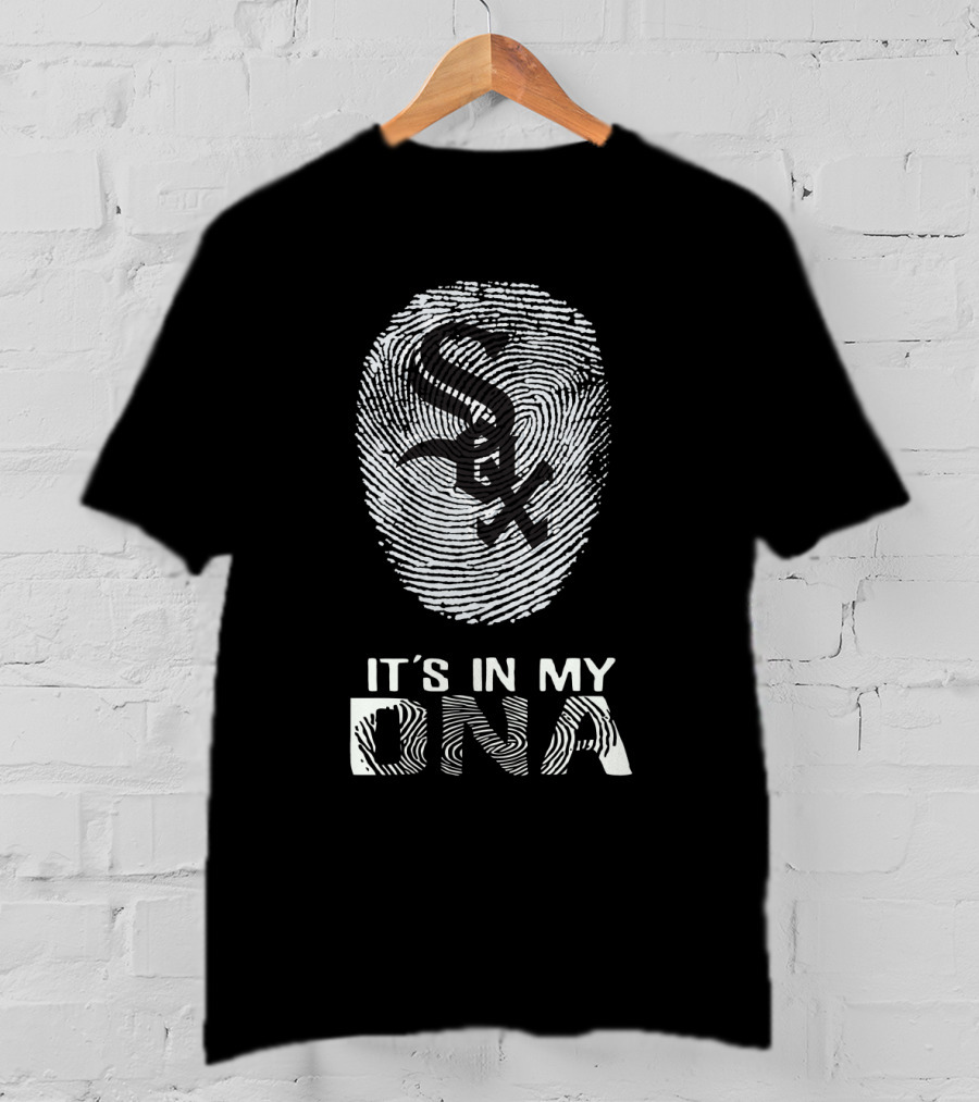 White Sox Logo It's In My DNA Fingerprint T-Shirt