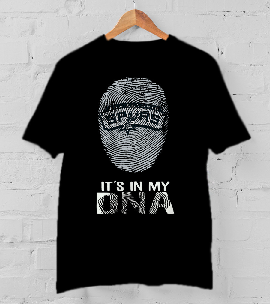 San Antonio Spurs It's In My DNA Fingerprint T-Shirt