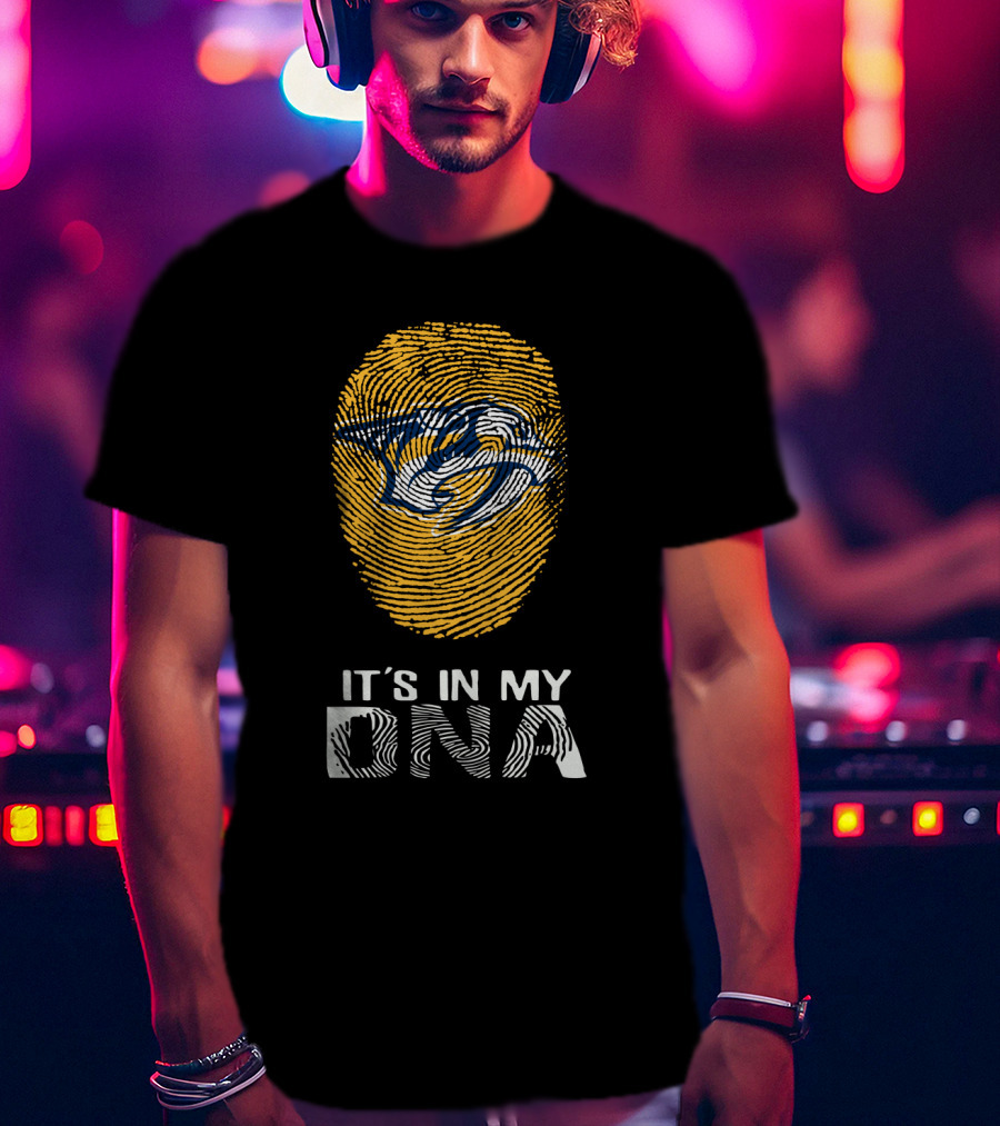 Nashville Predators It's In My DNA Fingerprint T-Shirt