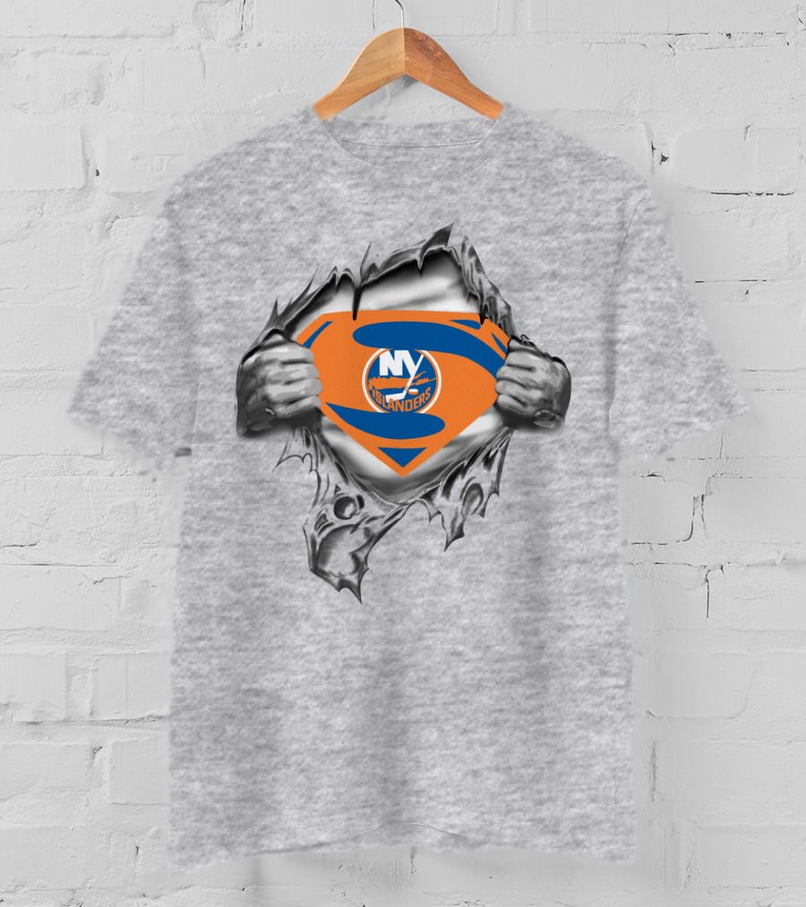 New York Islanders Superman Logo Mashup T-Shirt