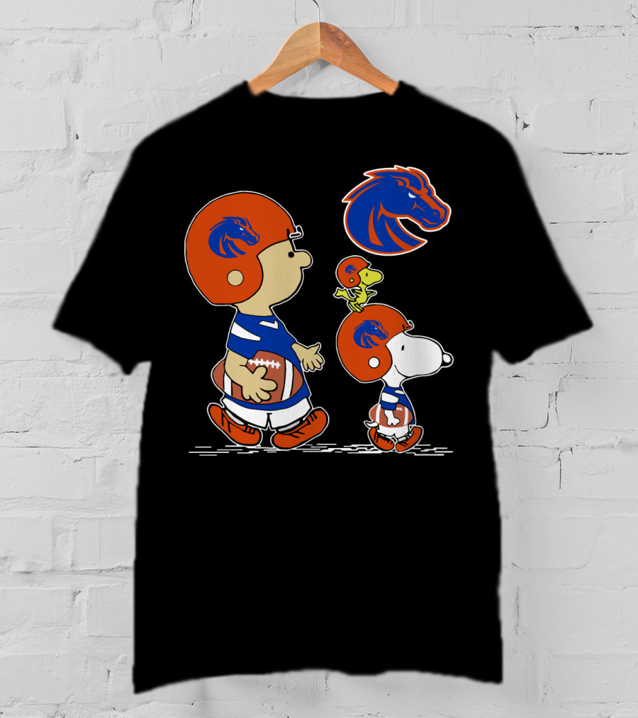 Boise State Broncos Snoopy And Friends Football Team Spirit T-Shirt