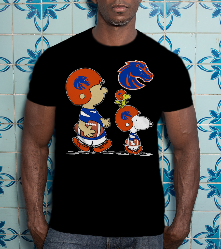 Boise State Broncos Snoopy And Friends Football Team Spirit T-Shirt