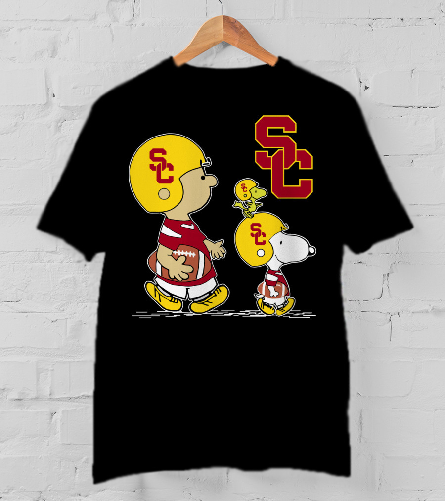 Snoopy USC Trojans Football SC T-Shirt