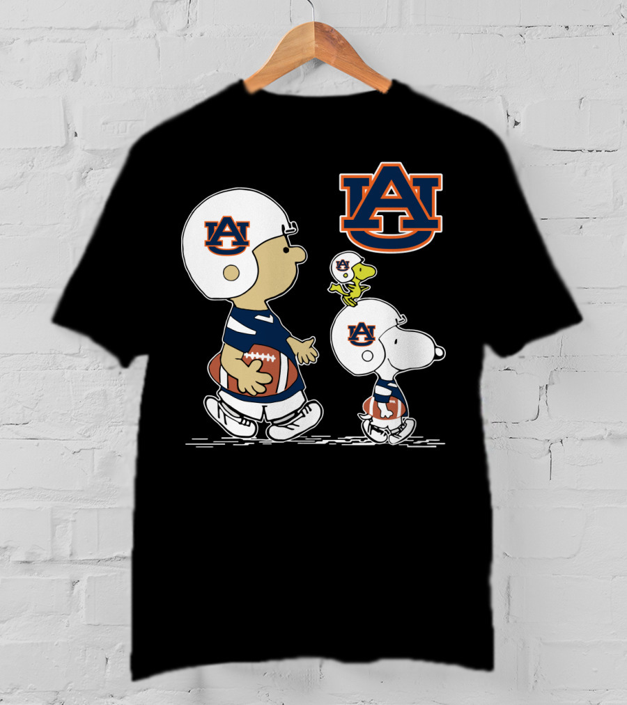 Auburn University Snoopy And Friends Football Helmets T-Shirt