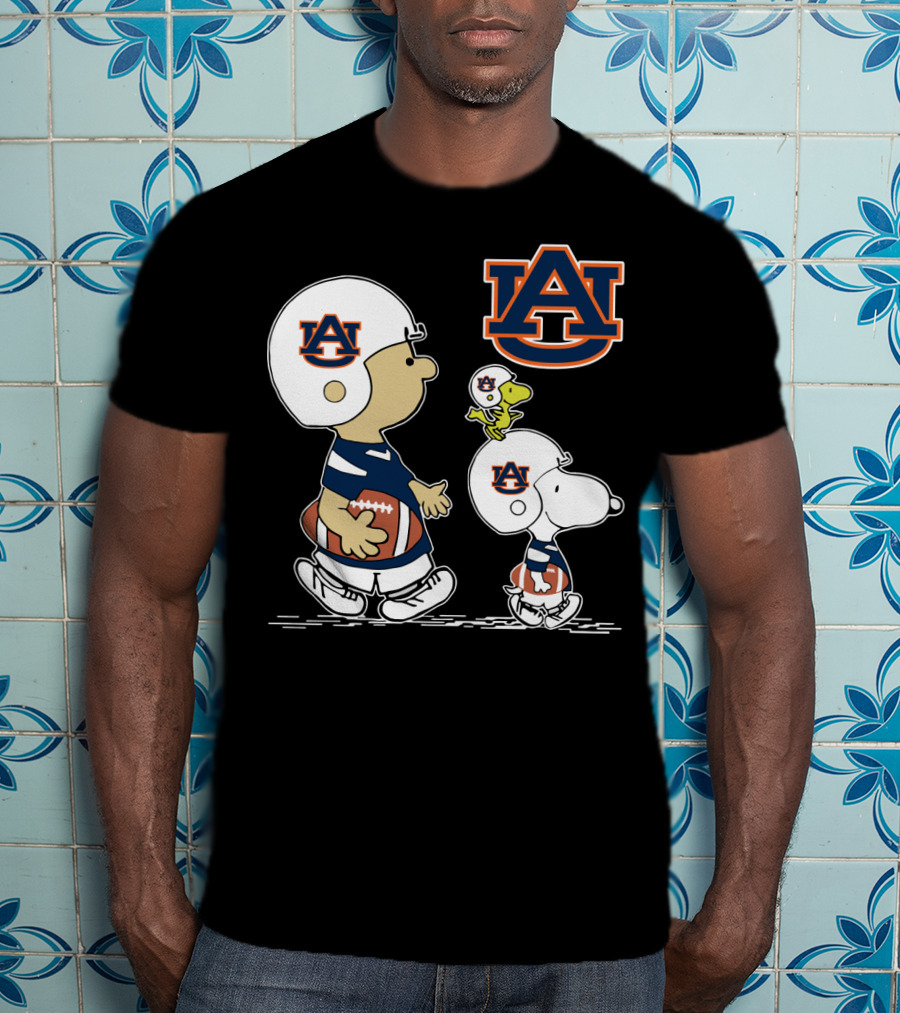 Auburn University Snoopy And Friends Football Helmets T-Shirt