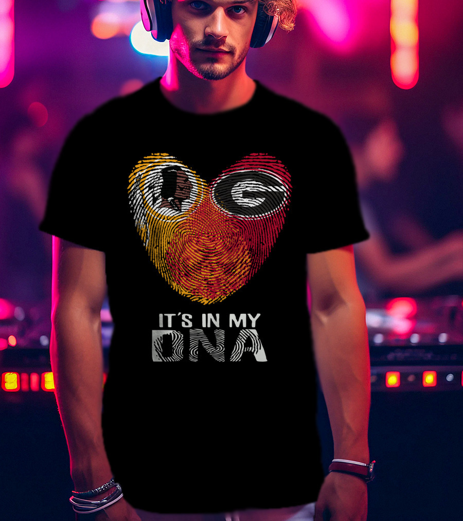 Redskins Bulldogs Logo It's In My Dna T-Shirt