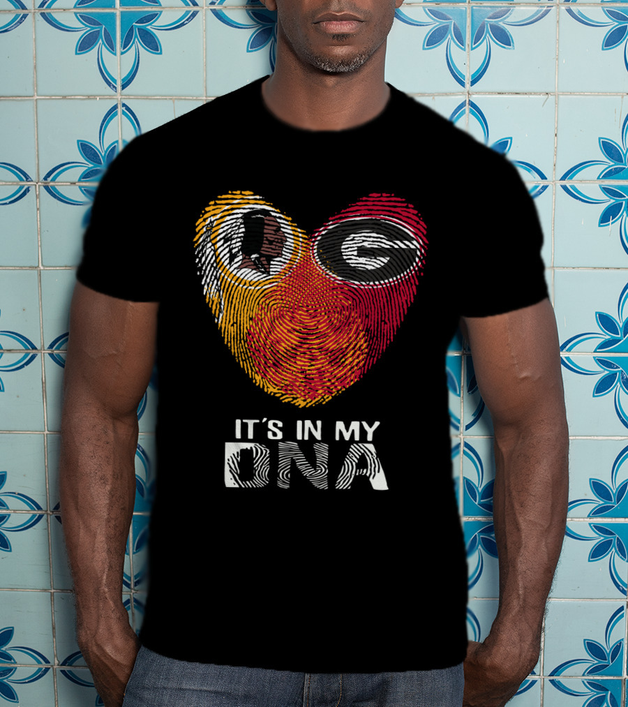 Redskins Bulldogs Logo It's In My Dna T-Shirt