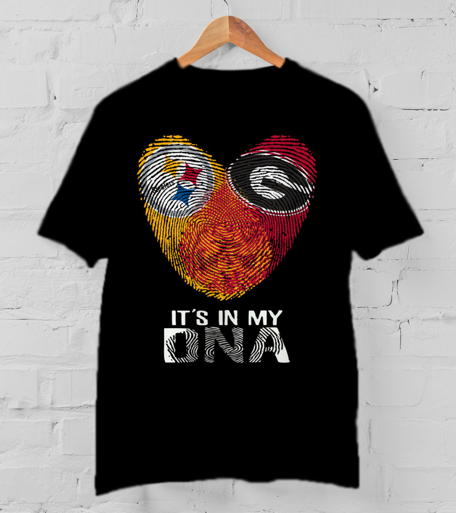 Steelers Georgia Bulldogs It's In My DNA T-Shirt