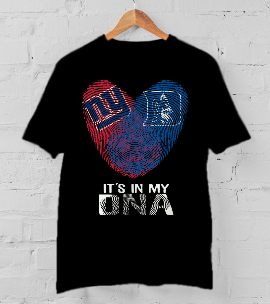 It's In My DNA Giants Duke Fingerprint Heart T-Shirt