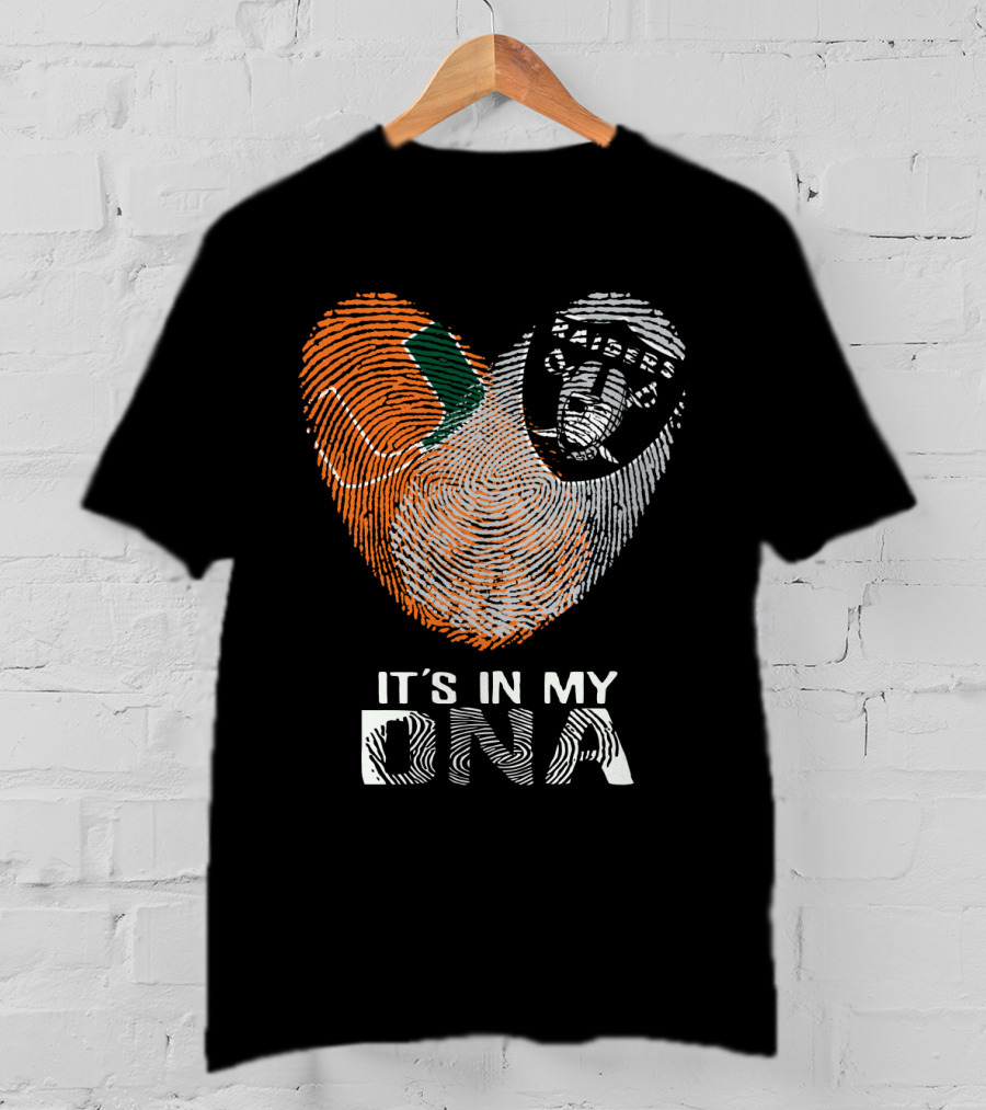 Raiders Miami Hurricanes It's In My DNA T-Shirt