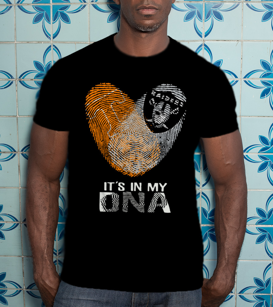Raiders It's In My DNA Fingerprint Heart T-Shirt