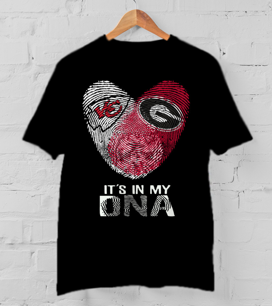 Kansas City Chiefs Georgia Bulldogs It's In My DNA T-Shirt