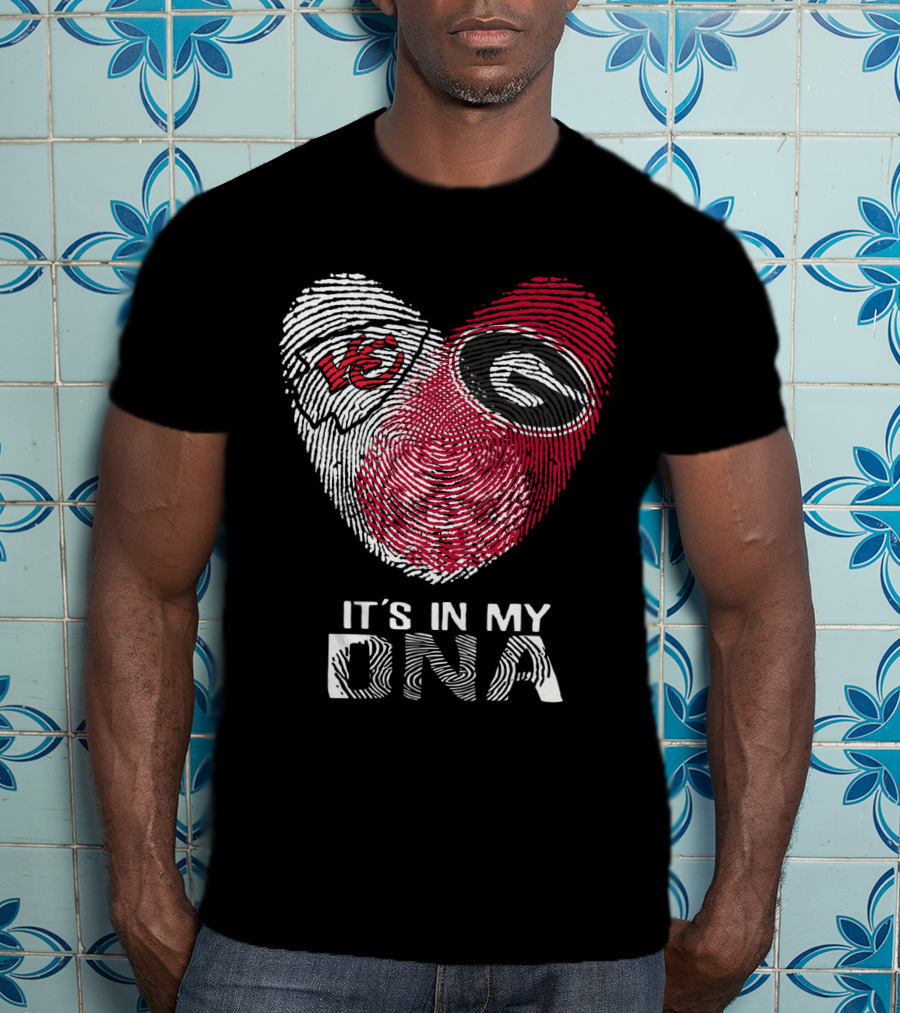 Kansas City Chiefs Georgia Bulldogs It's In My DNA T-Shirt
