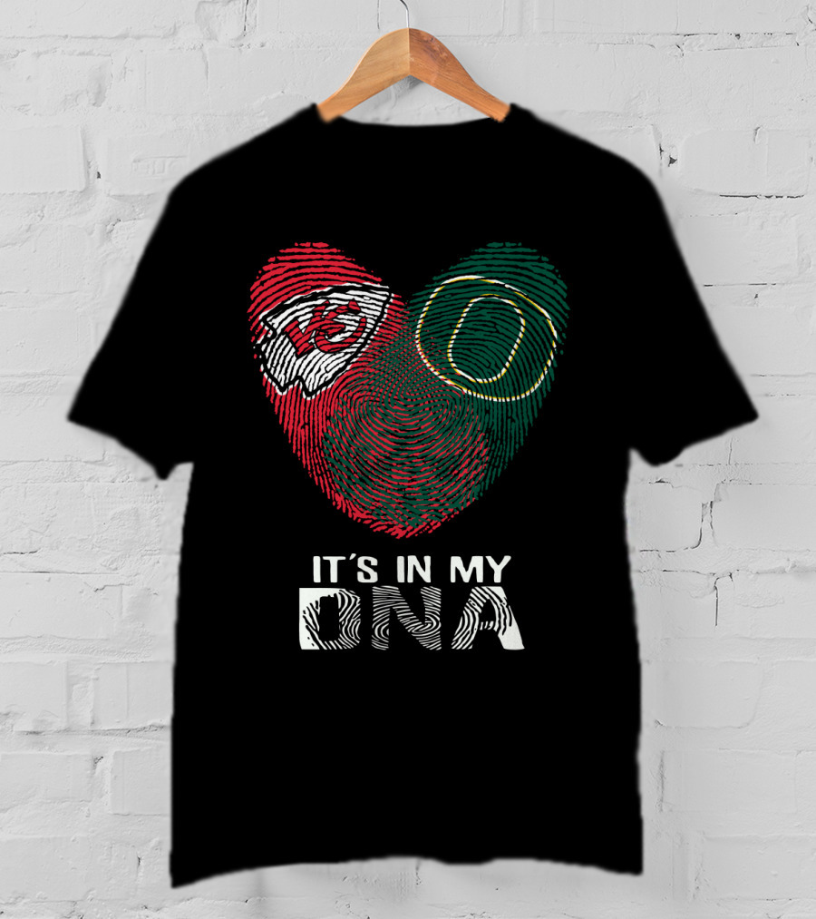 Kansas City Chiefs Oregon Ducks It's In My DNA T-Shirt