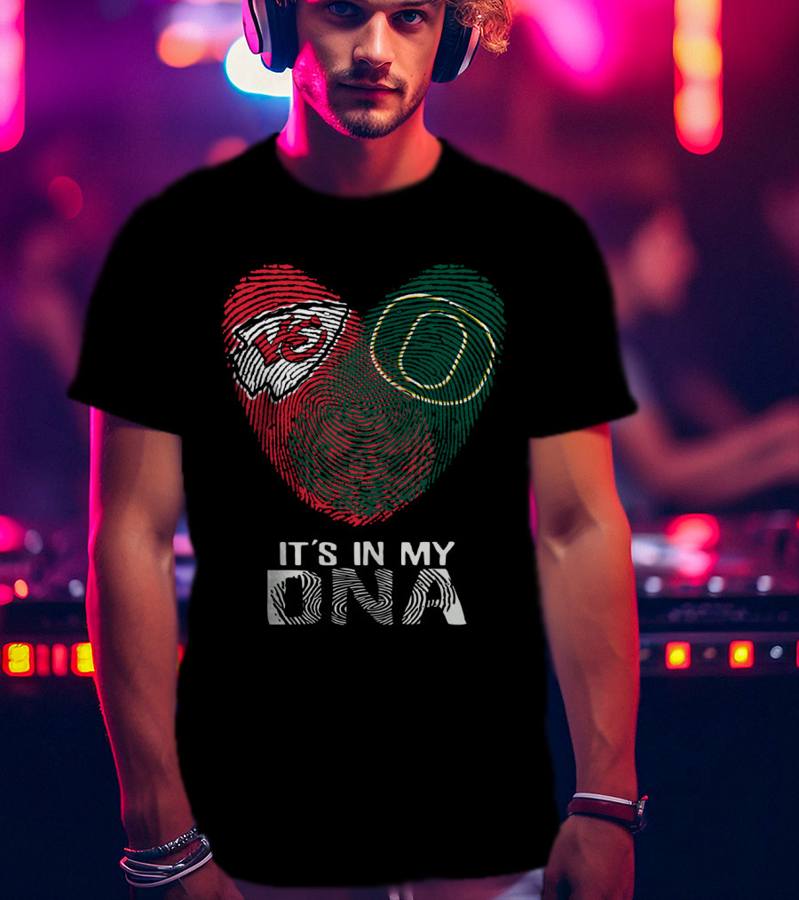 Kansas City Chiefs Oregon Ducks It's In My DNA T-Shirt