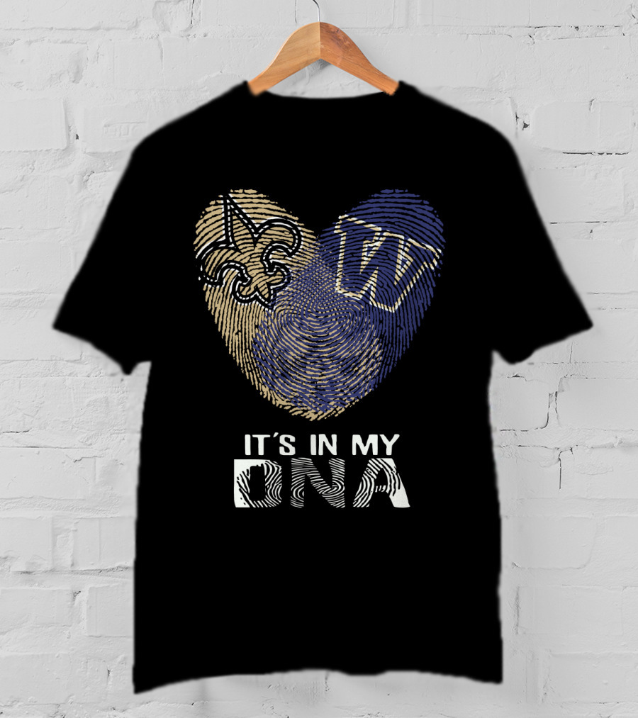 Saints Fleur-de-Lis Huskies W It's In My DNA T-Shirt