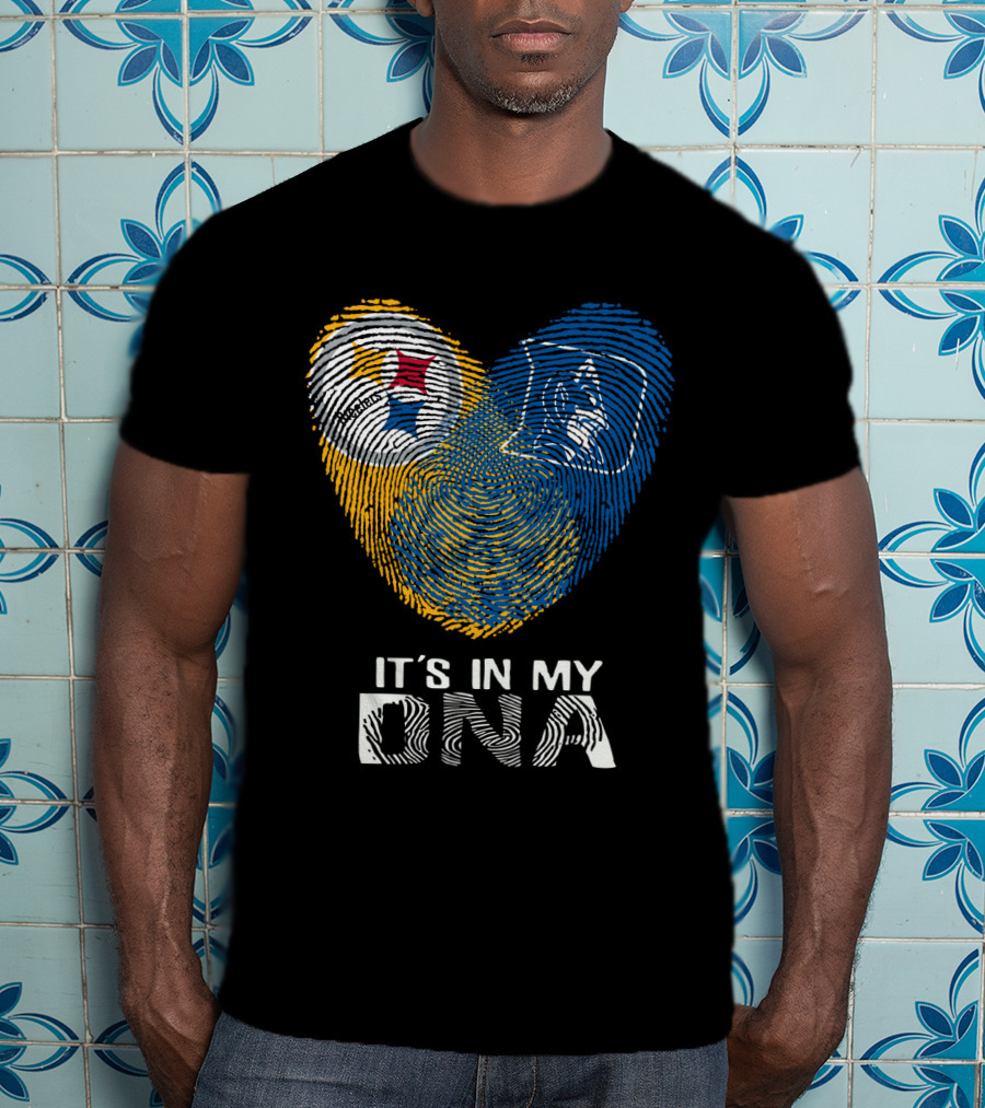 Steelers Duke It's In My DNA Fingerprint Heart T-Shirt