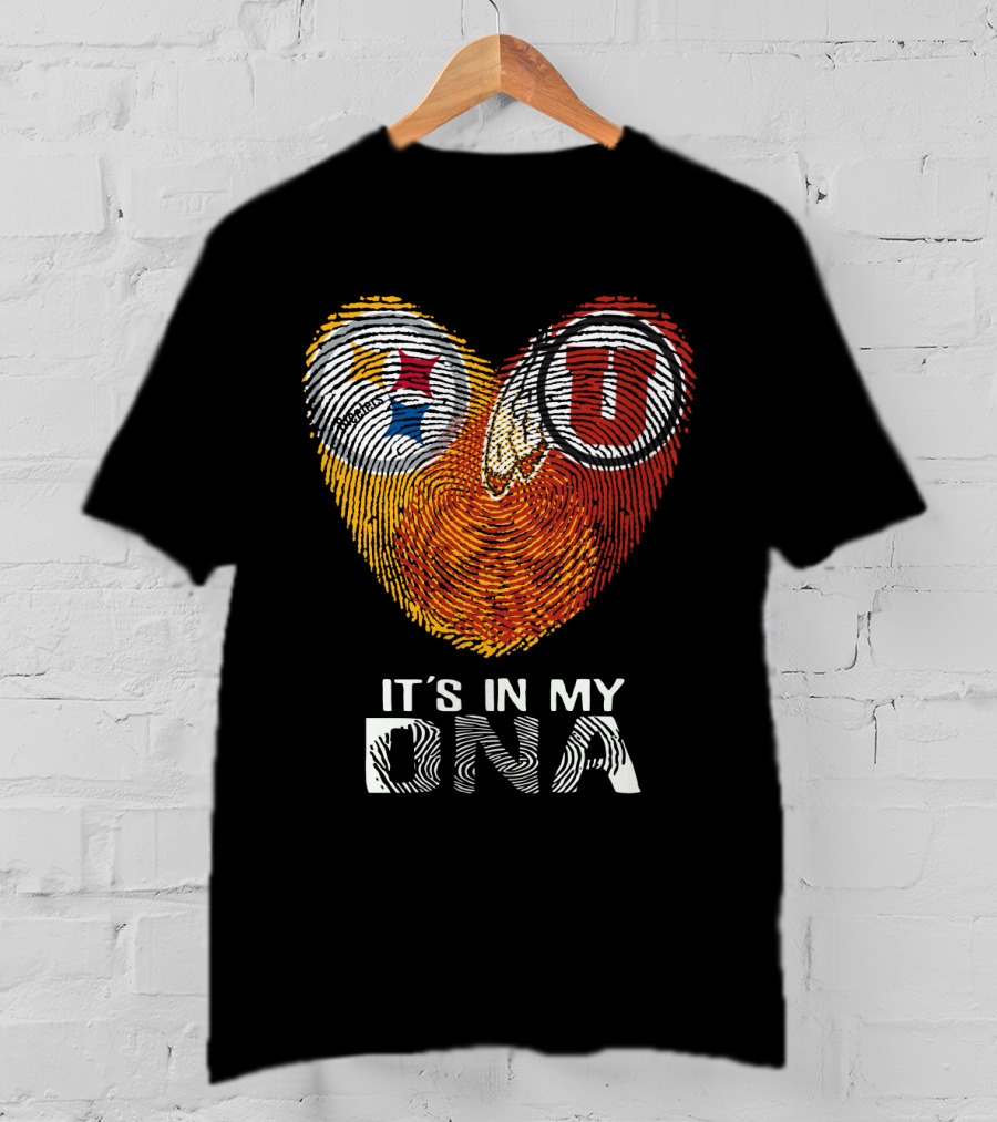 Steelers Utah Utes Fingerprint It's In My DNA T-Shirt