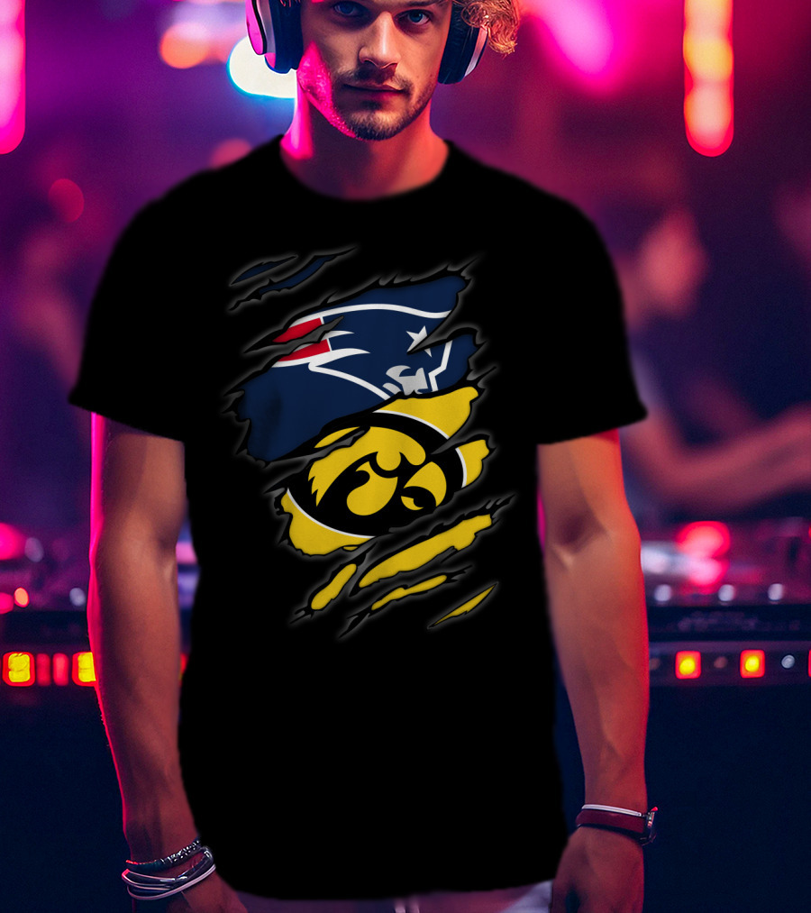 Iowa Patriots Hawkeyes Fusion T-Shirt